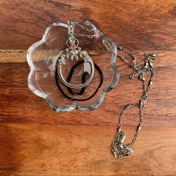 Scalloped Purple Swirl Art Glass Bowl Handmade Artisan Made Textured - Picture 15 of 16